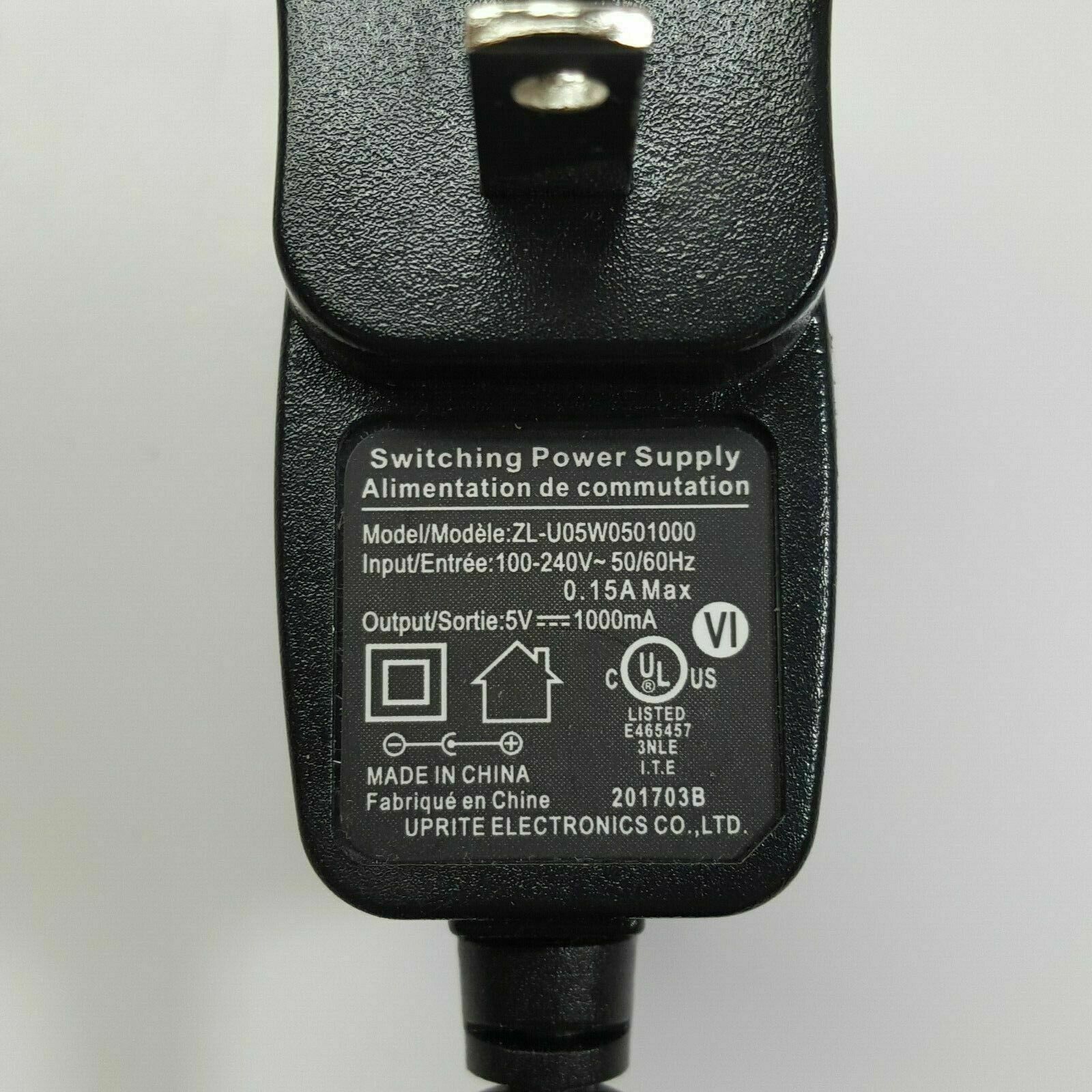 AC DC Power Supply Adapter Charger 5V 1000MA 1A ZL-U05W0501000 USA SELLER Type: Adapter Features: Powered Cable Le